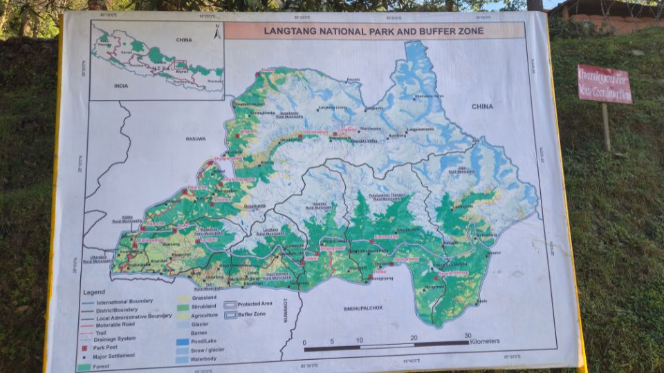 41 Best Photos from Langtang Trek 38 Langtang Valley Map