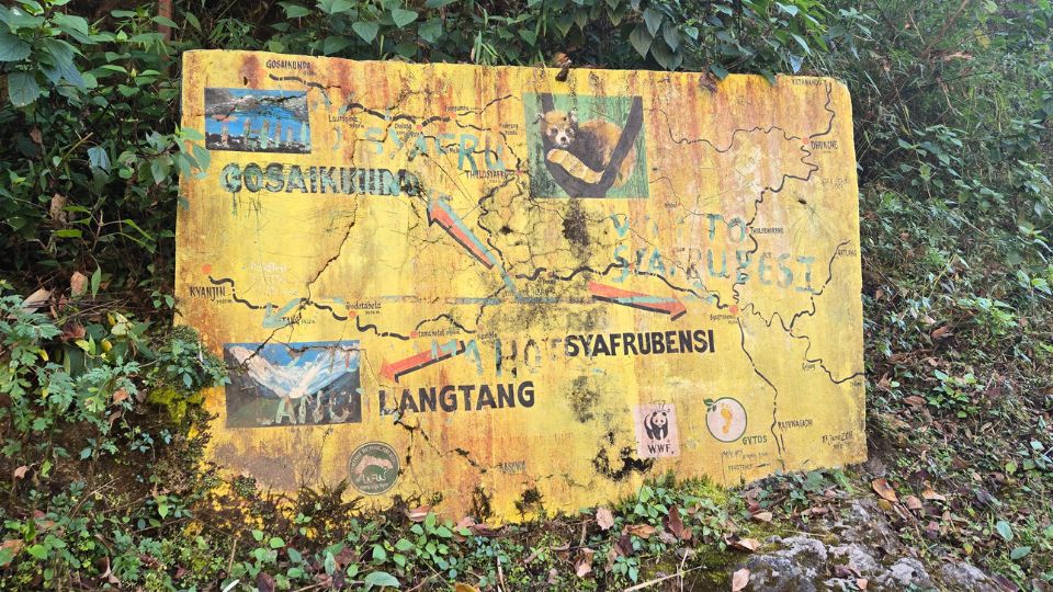 41 Best Photos from Langtang Trek 36 Lantang Gosaikunda Trail Board