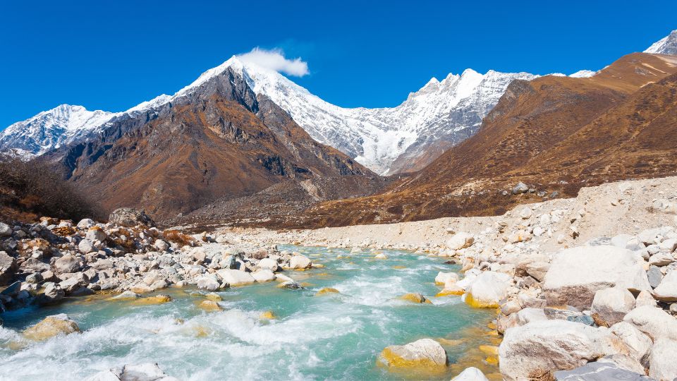 Should You Trek Langtang Valley in November? Pros, Cons, Recommendations 2 Langtang River in Kyanjin Gompa