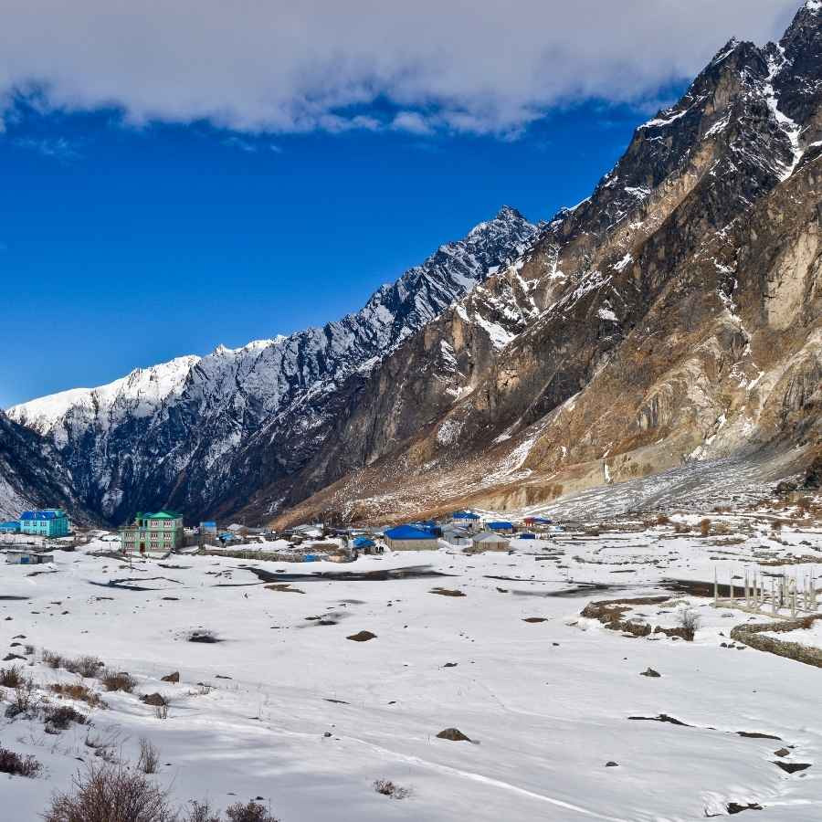 Best Months and Seasons for Langtang Valley Trek (2026/2027) 11 Langtang Village in Winter Month Covered in Snow