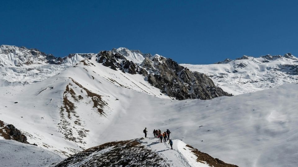41 Best Photos from Langtang Trek 34 Trekkers hiking to Kyanjin ri