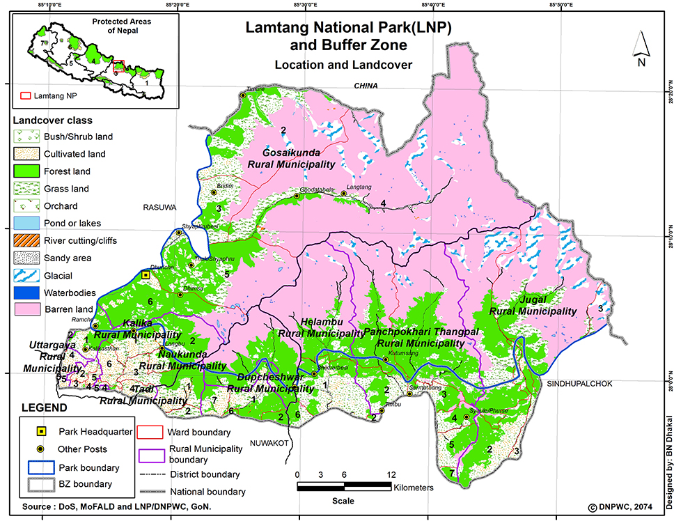8-Day Langtang Valley Trek New Itinerary & Cost after Flood 10 Langtang National Park Map